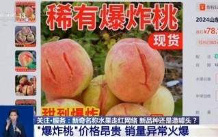 爆炸桃、藏乌梨走红 是新品种还是造噱头？专家解读